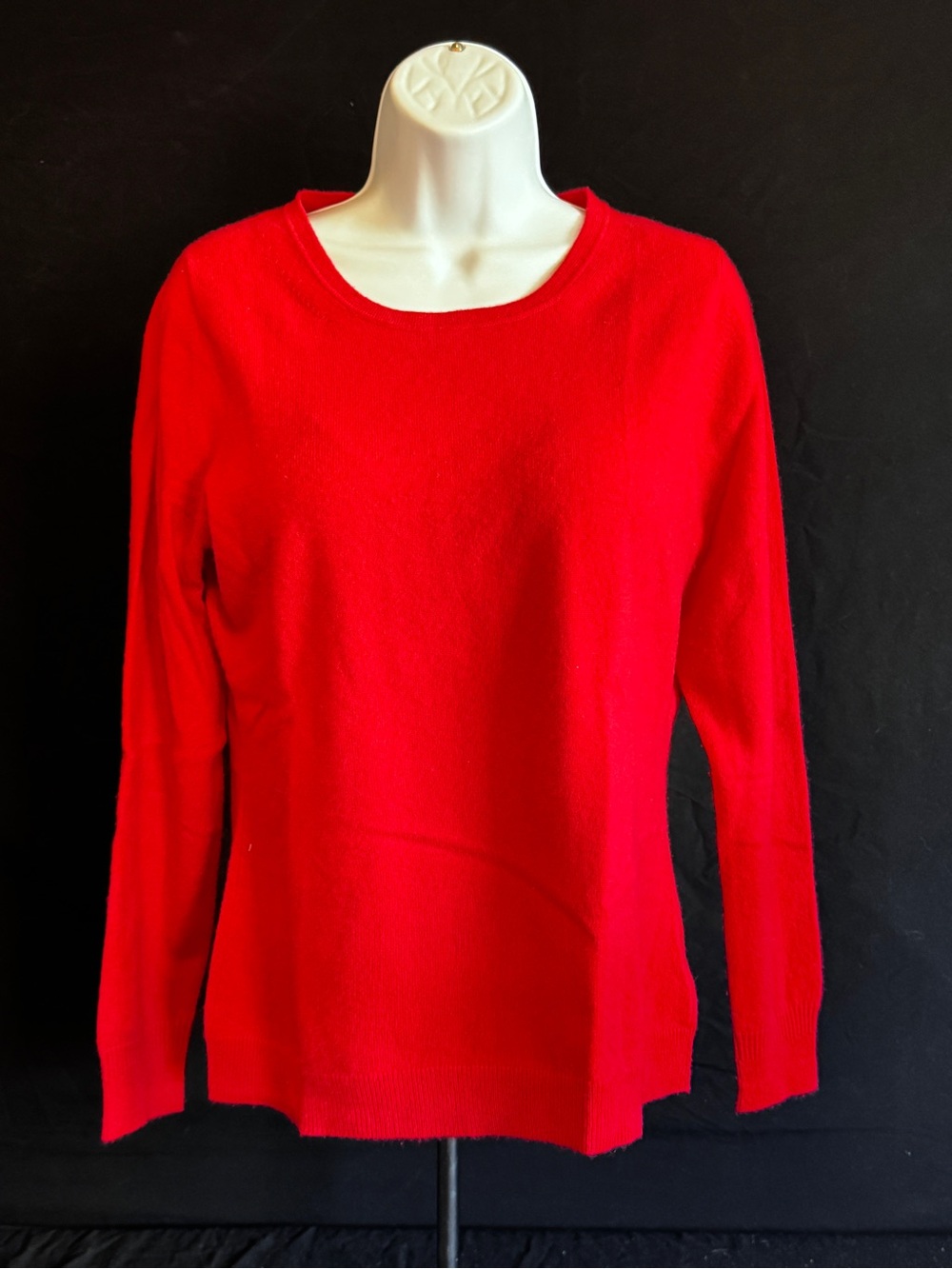 Pure Collection Bright Red Scoop Neck Sweater